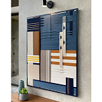 Панно из шнура Синяя геометрическая абстракция wall panel line Blue варинант исполнения - 2 | Loft Concept в Волгограде