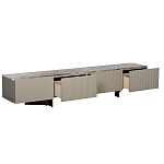 Тумба под телевизор серая с мраморной столешницей Uniqueness Marble варинант исполнения - 2 | Loft Concept в Волгограде