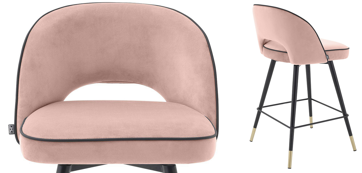 Комплект полубарных стульев Eichholtz Counter Stool Cliff set of 2 nude Комплект полубарных стульев Eichholtz Counter Stool Cliff set of 2 nude - Loft-Concept в Волгограде