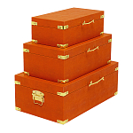 Комплект оранжевых чемоданов Golden Twigs варинант исполнения - 2 | Loft Concept в Волгограде