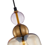 Подвесной светильник со стеклянным плафоном янтарного цвета Prestige варинант исполнения - 3 | Loft Concept в Волгограде