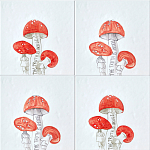 Плитка с узором Мухомор варинант исполнения - 1 | Loft Concept в Волгограде