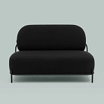 Двухместный диван черного цвета COLOR BLOCK варинант исполнения - 3 | Loft Concept в Волгограде