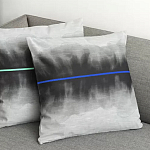 Чехол на подушку хлопковый Blake Boundaries Blue варинант исполнения - 4 | Loft Concept в Волгограде