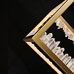 Настольная лампа прямоугольная с декоративными элементами в виде кристаллов Smooth Shine варинант исполнения - 4 | Loft Concept в Волгограде