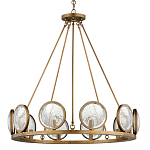 Люстра круглая с прозрачными рельефными плафонами Crystal Prism варинант исполнения - 3 | Loft Concept в Волгограде