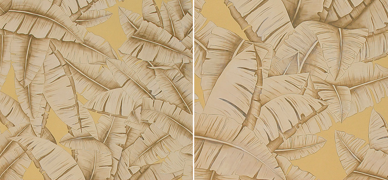 Обои ручная роспись Palms Sand on dyed paper - Loft-Concept в Волгограде
