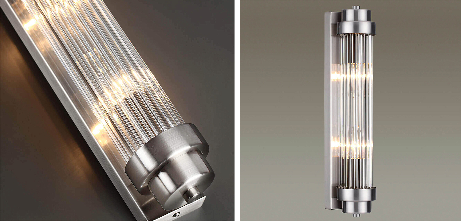 Бра Dirck Glass TUBE Sconce Nickel Бра Dirck Glass TUBE Sconce Nickel - Loft-Concept в Волгограде