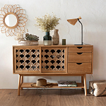 Зеркало из ротанга в форме цветка WICKER MIRROR 65  варинант исполнения - 3 | Loft Concept в Волгограде