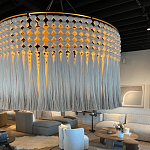 Люстра серая плетеная с кисточками Boho Tassel Chandelier варинант исполнения - 2 | Loft Concept в Волгограде