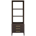 Этажерка Primo с ящиками шпон Темный орех варинант исполнения - 1 | Loft Concept в Волгограде