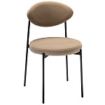 Стул металлический с мягкой спинкой и сиденьем из велюра Alfie Chair варинант исполнения - 4 | Loft Concept в Волгограде