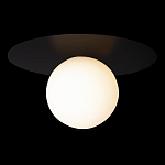 Потолочный светильник с белым шарообразным плафоном и черным круглым основанием Matisse варинант исполнения - 1 | Loft Concept в Волгограде
