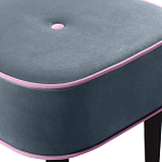 Квадратный мягкий пуф на черных ножках Winton Pouf Square варинант исполнения - 24 | Loft Concept в Волгограде