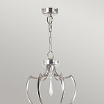 Люстра цвета никель с 6-ю лампами и стеклянными подвесками Elstead Lighting варинант исполнения - 4 | Loft Concept в Волгограде