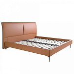 Кровать двуспальная коричневая из экокожи Modern Look варинант исполнения - 2 | Loft Concept в Волгограде