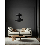 Подвесной вязаный черный светильник «Моника» варинант исполнения - 3 | Loft Concept в Волгограде