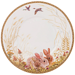 Чайная пара из фарфора с изображением собаки и зайцев 300 мл Hunting Porcelain Collection 2 варинант исполнения - 3 | Loft Concept в Волгограде