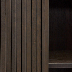 Буфет тёмно-коричневого цвета из ясеневого шпона с 2-мя раздвижными дверями Toinette варинант исполнения - 3 | Loft Concept в Волгограде