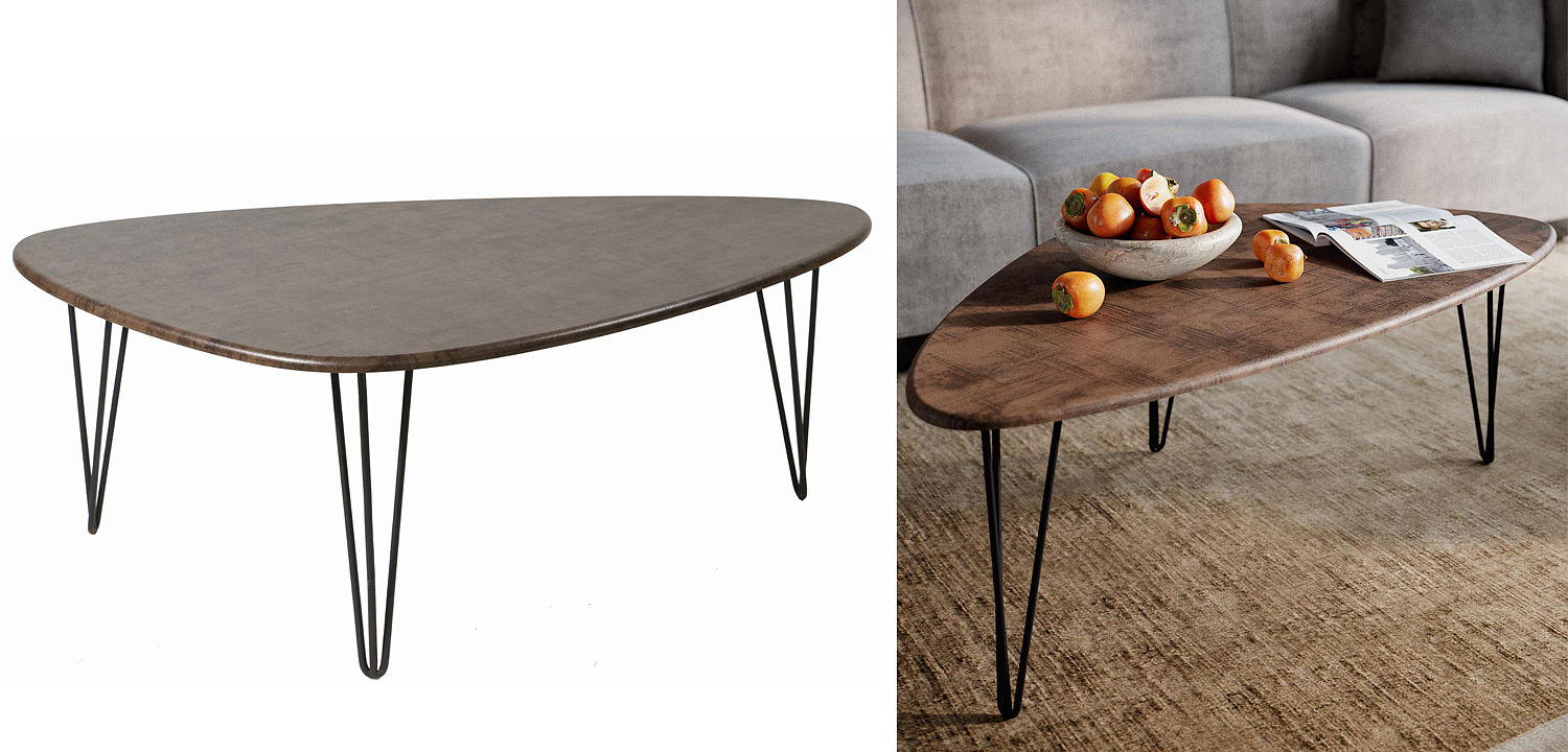 Кофейный стол Dorian Coffee Table brown Кофейный стол Dorian Coffee Table brown - Loft-Concept в Волгограде