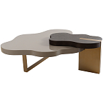 Кофейный стол со столешницей волнистой формы Gale Curved Coffee Table варинант исполнения - 3 | Loft Concept в Волгограде