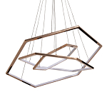 Люстра с 3-мя подвесами в виде шестиугольников Hexagon Horizontal варинант исполнения - 1 | Loft Concept в Волгограде