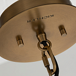 Подвесной светильник с узким цилиндрическим абажуром из черных вертикальных реек Kichler варинант исполнения - 4 | Loft Concept в Волгограде