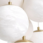 Люстра подвесная круглая с сферическими плафонами из натурального камня Glowing Spheres варинант исполнения - 4 | Loft Concept в Волгограде