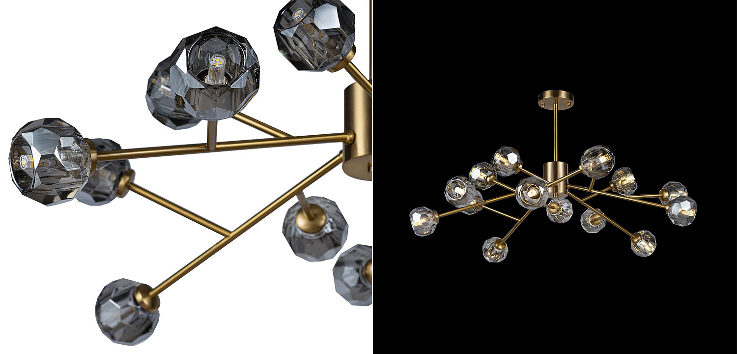 Люстра RH Boule De Cristal smoky 15 Люстра RH Boule De Cristal smoky 15 - Loft-Concept в Волгограде