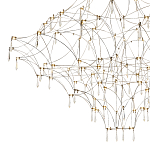 Люстра с тонким металлическим каркасом цвета хром Quasar варинант исполнения - 3 | Loft Concept в Волгограде