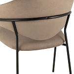 Коричневый стул с обивкой из искусственной замши Alexis варинант исполнения - 7 | Loft Concept в Волгограде