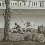 Обои ручная роспись Monuments of Paris Eau Forte on scenic paper варинант исполнения - 2 | Loft Concept в Волгограде