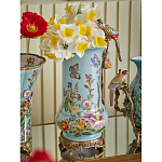 Ваза с птичкой из фарфора с бронзовыми элементами Garden of Eden варинант исполнения - 6 | Loft Concept в Волгограде