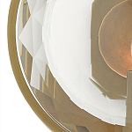 Бра круглое с прозрачным рельефным плафоном Crystal Prism варинант исполнения - 1 | Loft Concept в Волгограде