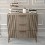 Комод коричневого цвета с 3-мя ящиками Harper Line варинант исполнения - 1 | Loft Concept в Волгограде