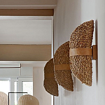 Бра плетеное из ротанга Chainmail варинант исполнения - 1 | Loft Concept в Волгограде