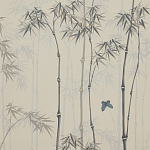 Обои ручная роспись Distant Bamboo Special Colourway on white dyed paper варинант исполнения - 1 | Loft Concept в Волгограде