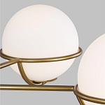 Люстра с 5-ю белыми шарообразными плафонами в сферические каркасах Feiss варинант исполнения - 4 | Loft Concept в Волгограде