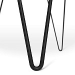 Стол журнальный c круглой столешницей из стекла серого цвета Gray and Gold Marble варинант исполнения - 6 | Loft Concept в Волгограде