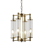 Люстра 4-мя прозрачными цилиндрическими плафонами Jeanette варинант исполнения - 1 | Loft Concept в Волгограде