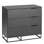Комод цвета графит с 3-мя ящиками Strict Lines  варинант исполнения - 1 | Loft Concept в Волгограде