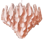 Люстра из стекляных розовых лепестков Petalled Illuminator варинант исполнения - 3 | Loft Concept в Волгограде