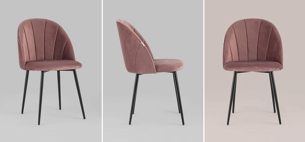 Стул Balsari S Chair Пыльно-Розовый Велюр Стул Balsari S Chair Пыльно-Розовый Велюр - Loft-Concept в Волгограде