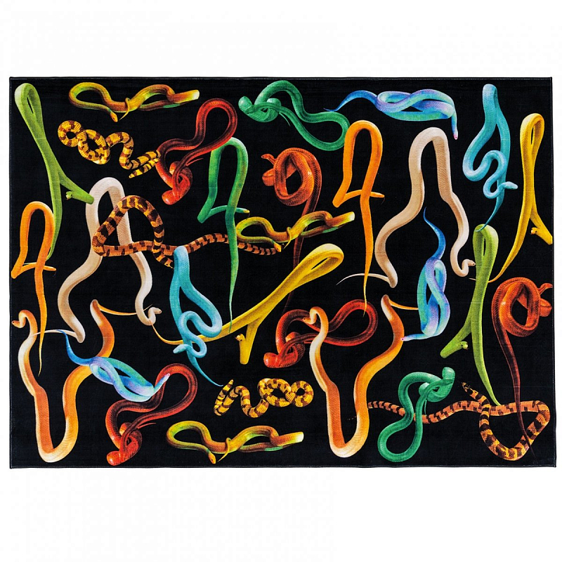 Ковер Seletti Rectangular Rug Snakes Мульти Ковер Seletti Rectangular Rug Snakes Мульти в Волгограде | Loft Concept