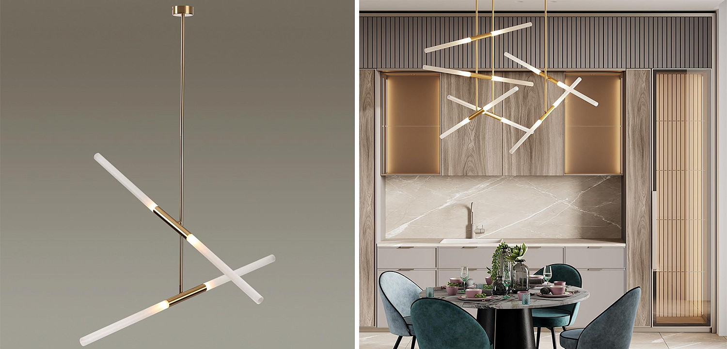 Светильник Gold Delta Light 4 lamp Светильник Gold Delta Light 4 lamp - Loft-Concept в Волгограде