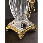 Ваза из прозрачного стекла с бронзовой вставкой в виде цветущей ветви Eden Garden porcelain and bronze варинант исполнения - 4 | Loft Concept в Волгограде