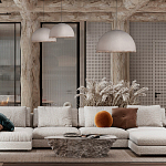 Подвесной светильник в форме купола белого цвета с ажурной бахромой Tactile Line варинант исполнения - 12 | Loft Concept в Волгограде