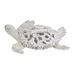 Статуэтка черепаха с ажурным панцирем и детализированной текстурой в белом цвете Marine Accessories варинант исполнения - 1 | Loft Concept в Волгограде