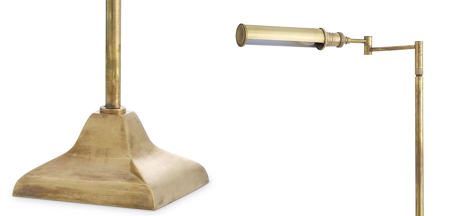 Торшер Eichholtz Floor Lamp Kingston Brass Торшер Eichholtz Floor Lamp Kingston Brass - Loft-Concept в Волгограде