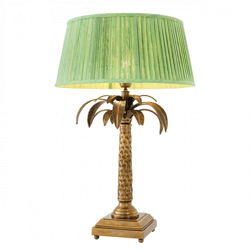 Настольная лампа Eichholtz Table Lamp Oceania Латунь Античная полированная Зеленый Настольная лампа Eichholtz Table Lamp Oceania Латунь Античная полированная Зеленый в Волгограде | Loft Concept